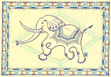 Blue Elephant - hilkkart